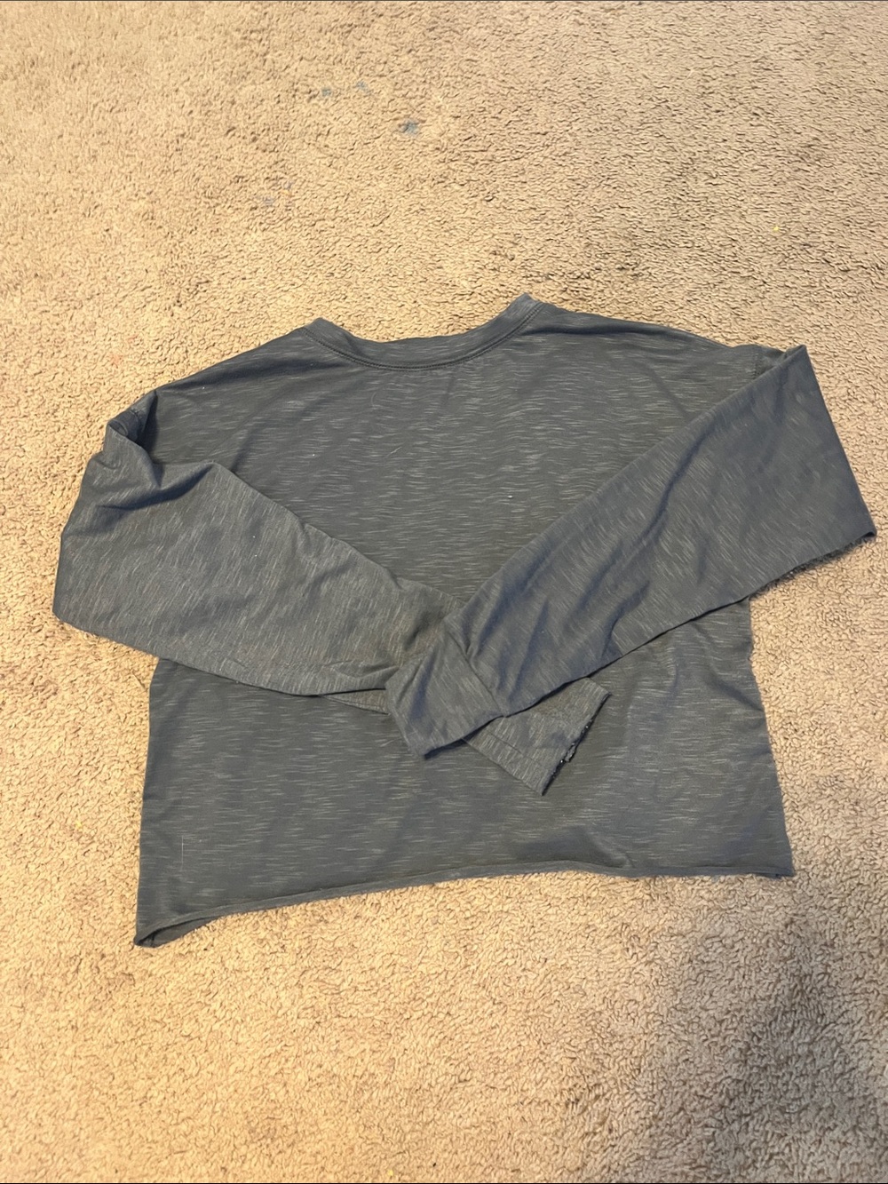 Long Sleeve free people‼️open back shirt. Grey